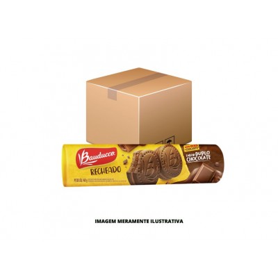 BISCOITO RECHEADO BAUDUCCO DUPLO CHOCOLATE 1X56X140G